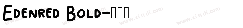 Edenred Bold字体转换